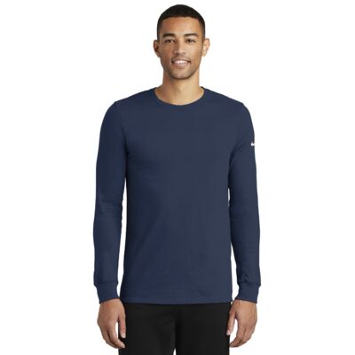 Nike Dri FIT Cotton/Poly Long Sleeve Tee NKBQ5230 Dri FIT Cotton/Poly Long Sleeve Tee Thumbnail