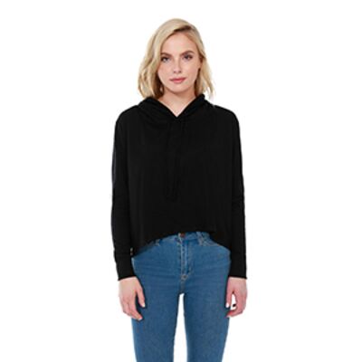 StarTee Ladies' CVC Cropped Hoodie T-Shirt ST1490 Ladies' CVC Cropped Hoodie T-Shirt Thumbnail