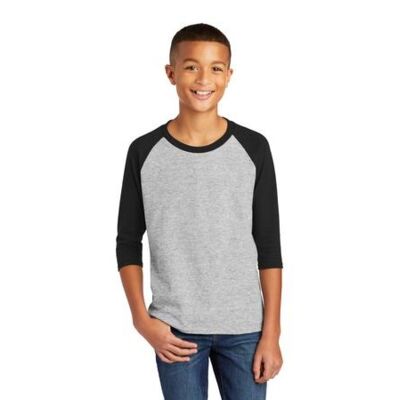 Heavy Cotton  Youth 3/4 Sleeve Raglan T Shirt Thumbnail