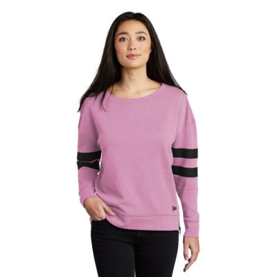 New Era Ladies Tri Blend Fleece Varsity Crew LNEA513 Ladies Tri Blend Fleece Varsity Crew Thumbnail