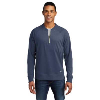 Sueded Cotton Blend 1/4 Zip Pullover Thumbnail
