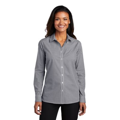 Port Authority Women's Broadcloth Gingham Easy Care Shirt LW644 Women's Broadcloth Gingham Easy Care Shirt Thumbnail