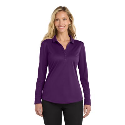 Port Authority Women's Silk Touch Performance Long Sleeve Polo L540LS Women's Silk Touch Performance Long Sleeve Polo Thumbnail