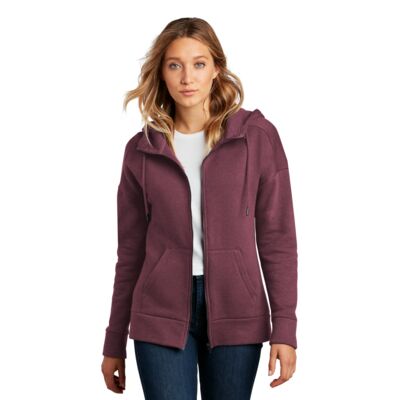 District Women's Perfect Weight ® Fleece Drop Shoulder Full Zip Hoodie DT1104 Women's Perfect Weight ® Fleece Drop Shoulder Full Zip Hoodie Thumbnail