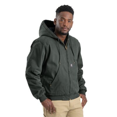 Men's Tall Highland Washed Cotton Duck Hooded Jacket Thumbnail