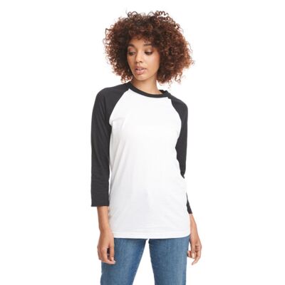 Unisex CVC 3/4 Sleeve Raglan Baseball T-Shirt Thumbnail