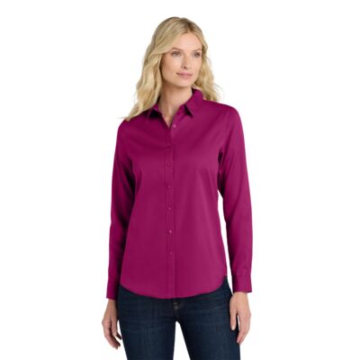 Port Authority Women's Long Sleeve SuperPro React Twill Shirt LW808 Women's Long Sleeve SuperPro React Twill Shirt Thumbnail