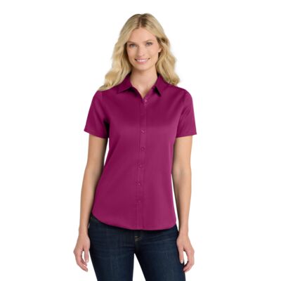 Port Authority Women's Short Sleeve SuperPro React Twill Shirt LW809 Women's Short Sleeve SuperPro React Twill Shirt Thumbnail