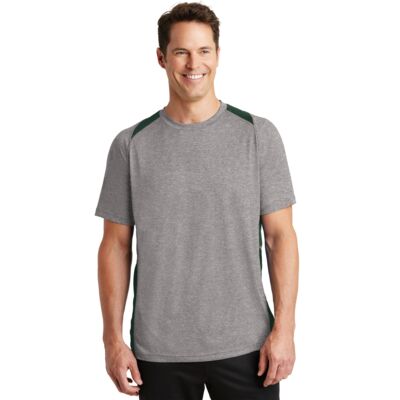 Sport Tek Heather Colorblock Contender ™ Tee ST361 Heather Colorblock Contender ™ Tee Thumbnail