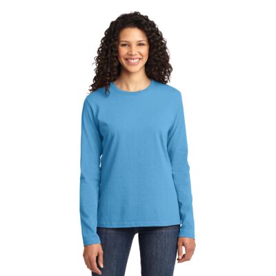 Ladies Long Sleeve Core Cotton Tee Thumbnail